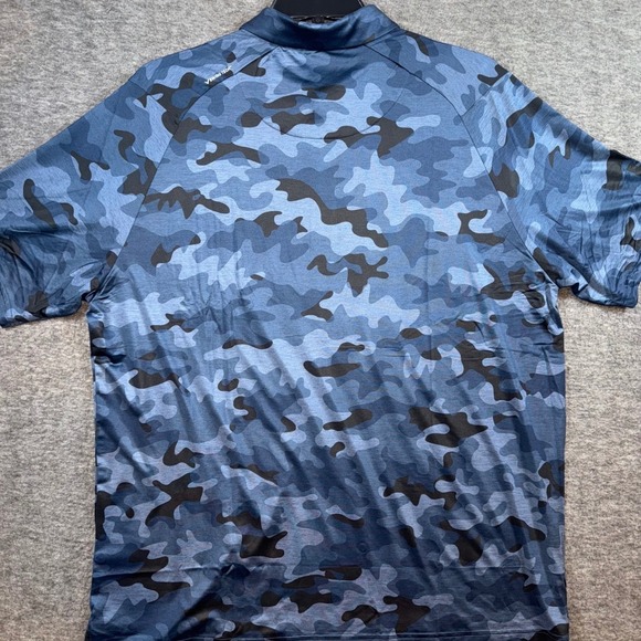 Callaway Mens Small Performance Wicking Blue Camo Golf Polo Shirt Opti Dri NEW - Picture 8 of 9